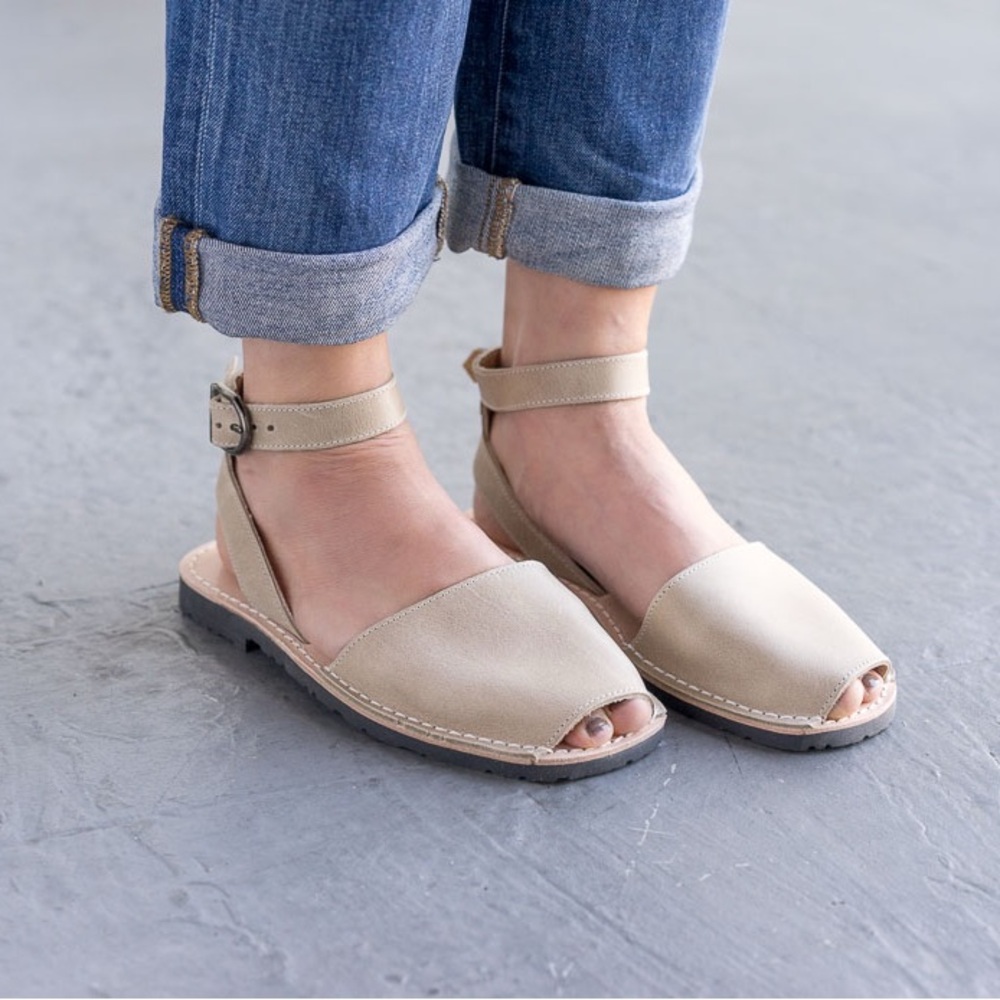 PONS Avarcas authentic leather sandals size 6, made in Spain - Picture 11 of 11